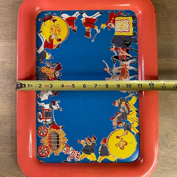 Vintage Circus Carnival Metal Tin Trays‎ / Clowns Three Trays Original. - Picture 15 of 16